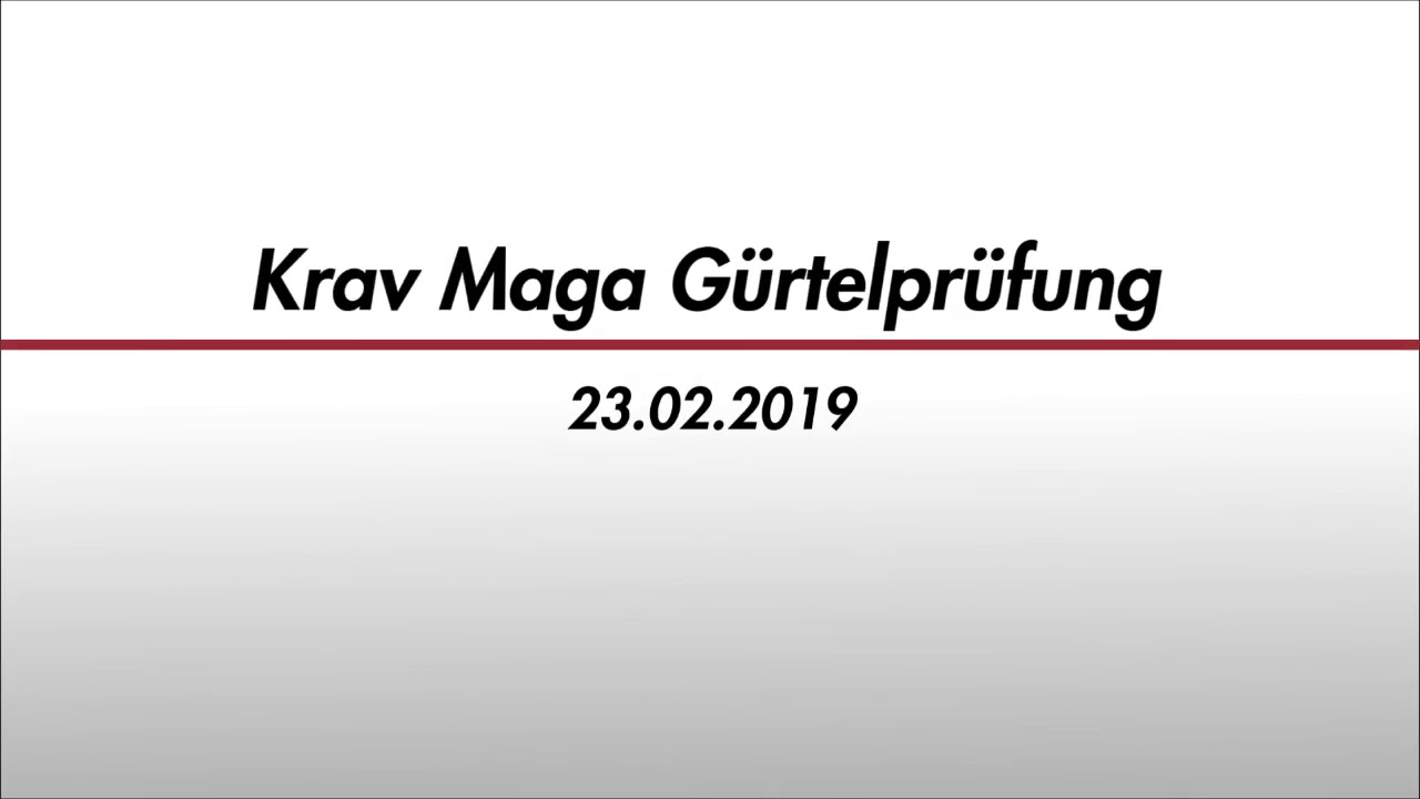 Vorschaubild: Krav Maga Erfolgskontrolle 2019