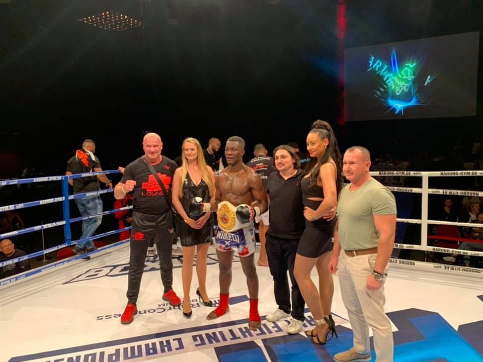 Brice ist Weltmeister im K1 geworden am 5.10.2019 im Ruhrkongress Bochum